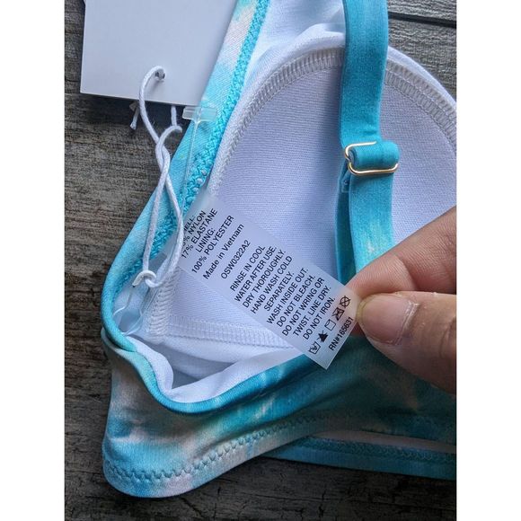 JOHNNY WAS CALME Tie Dye Adjustable Swim Top - Picture 4 of 4